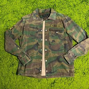 Zara Vintage Faded Camo Jacket